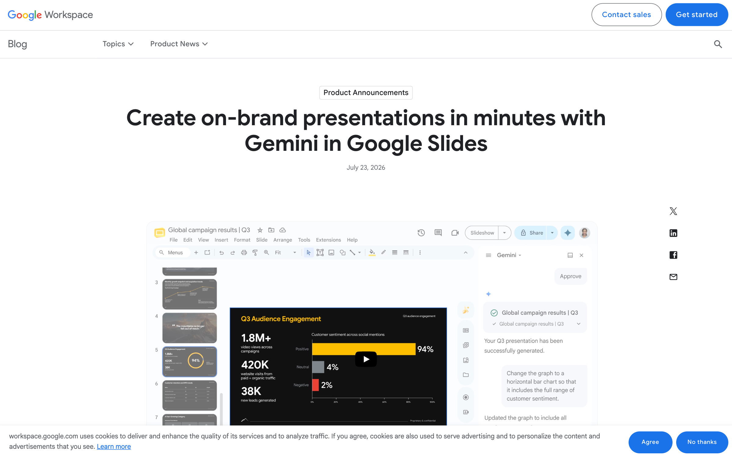 Google Slides on-brand